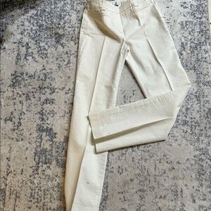 Chic Cream Textured Trousers — EU Size (Fits US 4)